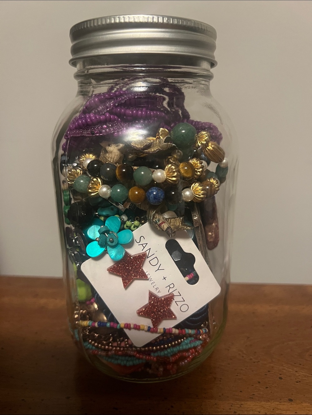 Mystery Jewelry Mason Jar